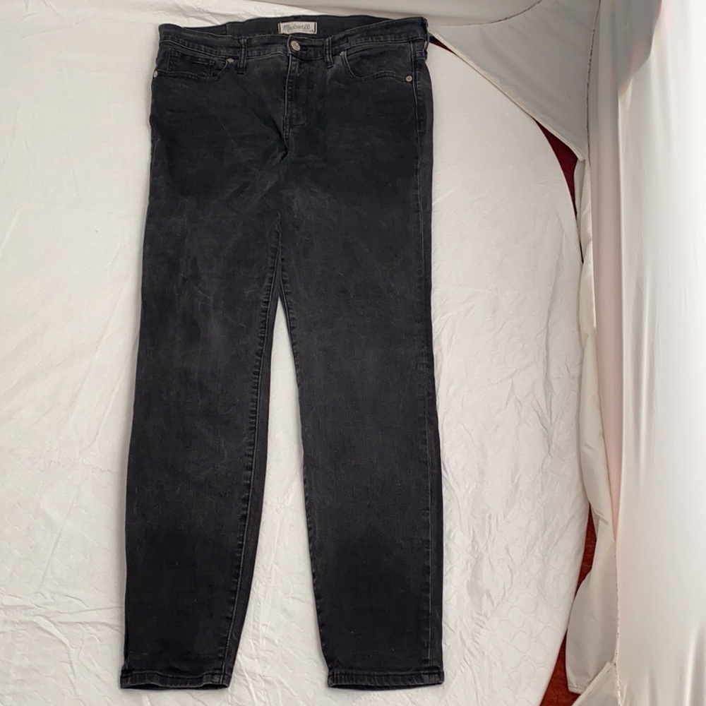 Madewell black distressed high riser skinny jeans - Picture 11 of 14